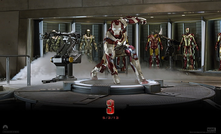 HD wallpaper: Iron Man 3 - Suit Up, Iron-Man wallpaper, Movies, tony stark  | Wallpaper Flare
