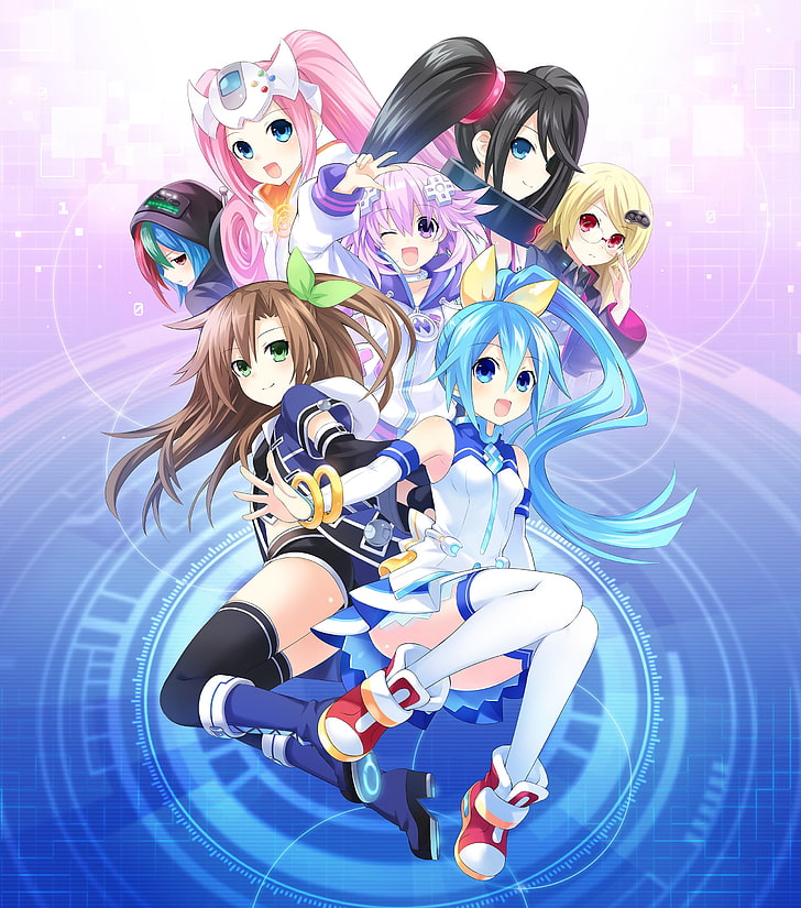 anime, anime girls, Hyperdimension Neptunia, Superdimension Neptune, HD wallpaper