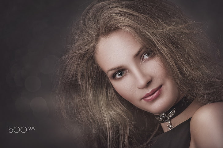 Dmytro Tolokonov, face, women, 500px, model, portrait, beauty, HD wallpaper