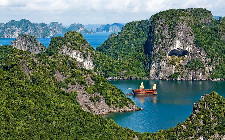 Photography, Hạ Long Bay, Boat, Coast, Earth, Ha Long Bay, HD wallpaper