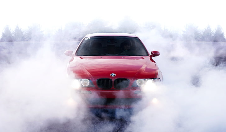 HD wallpaper: red BMW 3 series, car, Wallpaper, smoke, Kar, slip, wallpapers  | Wallpaper Flare