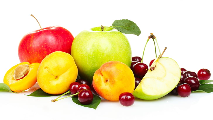 fruit, pear, apple, food, produce, edible fruit, vitamin, juicy, HD wallpaper
