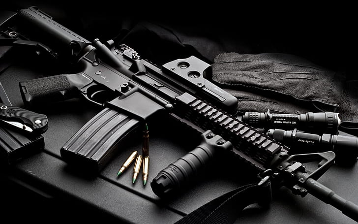 Colt M4, gun, army, war, weapon