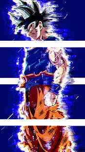 Download Aesthetic Anime Goku On Flying Nimbus Phone Wallpaper | Wallpapers .com