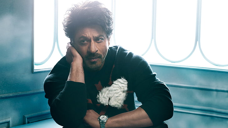 Shah Rukh Khan Face Closeup With Watch Hd Wallpaper