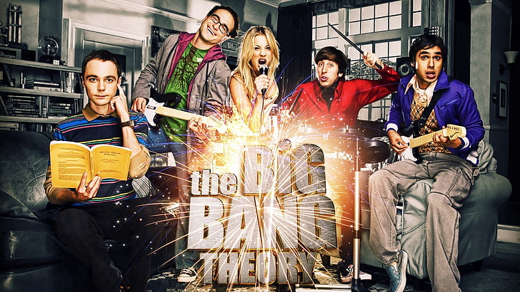 The Big Bang Theory poster, group of people, men, adult, women, HD wallpaper