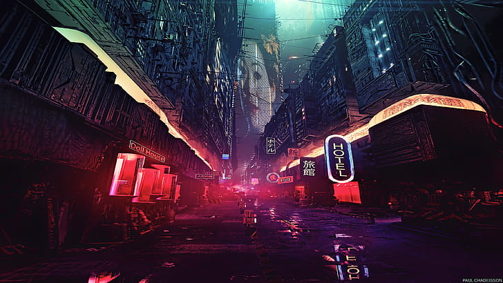 Hd Wallpaper Artwork Blade Runner Concept Art Cyber Cyberpunk Digital Art Wallpaper Flare