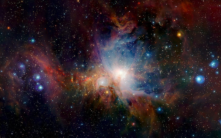 Orion Nebula In The Infrared, astronomy, astrophotography, astrophysics, HD wallpaper