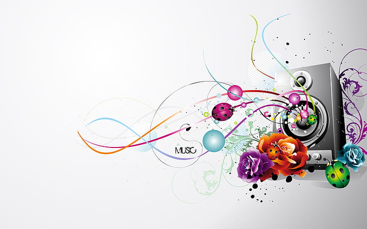 Music Line Vector, vector and design, HD wallpaper