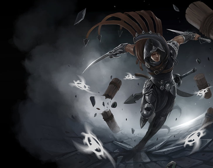 ninja illustration, Video Game, League Of Legends, Talon (League Of Legends)