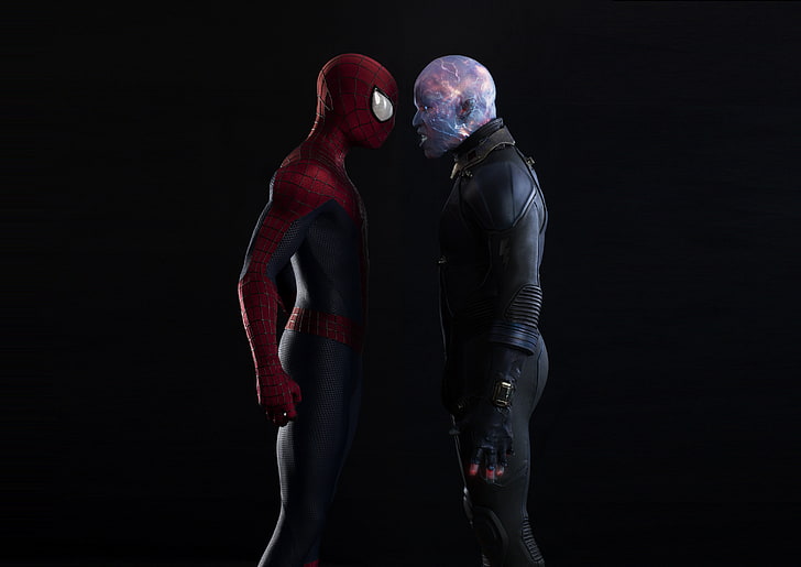 Spider-Man and Electro wallpaper, Peter Parker, Jamie Foxx, New the amazing spider-Man 2, HD wallpaper