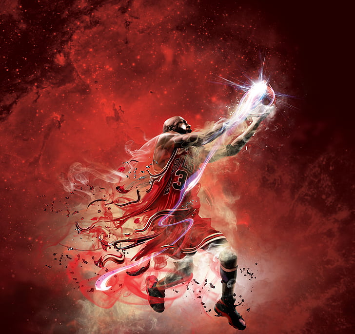 Michael Jordan digital poster, NBA, Basketball, HD, 4K