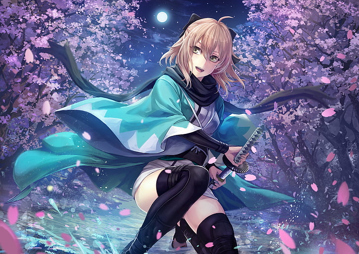 Fate Series, Fate/Grand Order, Okita Souji, Saber (Fate Series), HD wallpaper
