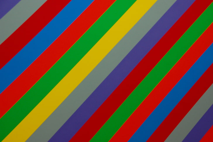 multicolored stripe wallpaper, lines, stripes, obliquely, backgrounds, HD wallpaper