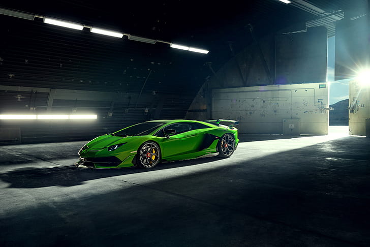 Lamborghini, Lamborghini Aventador SVJ, Car, Green Car, Sport Car, HD wallpaper