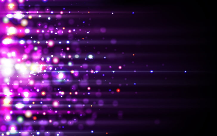 bokeh photography, abstract, purple, backgrounds, technology, HD wallpaper