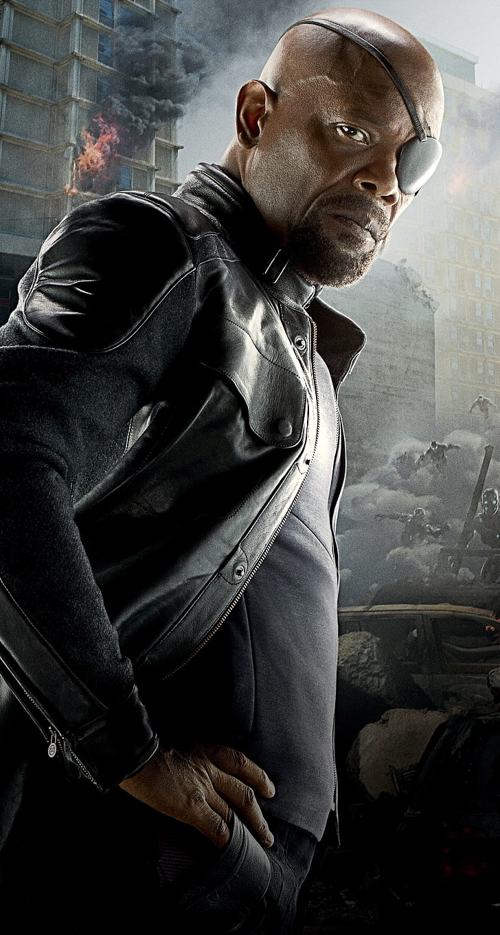 Samuel Jackson as Nick Furry, Avengers: Age of Ultron, The Avengers, HD wallpaper