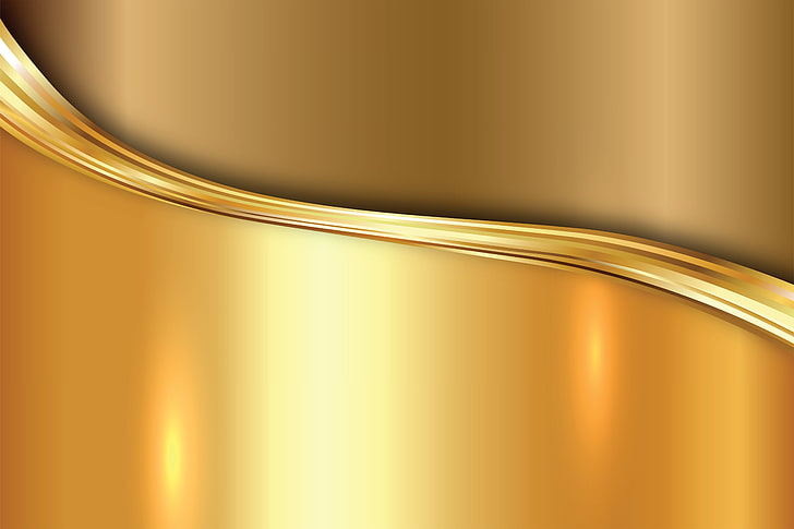 HD wallpaper: gold digital wallpaper, metal, vector, plate, golden,  background | Wallpaper Flare