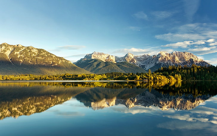 nature, landscape, mountains, reflection, water, scenics - nature, HD wallpaper