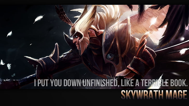 Dota 2, Skywrath Mage, typography, video games, one person