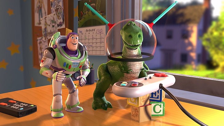 Toy Story, Buzz Lightyear, Rex (Toy Story)