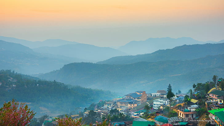 Hills Of Kohima, Nagaland, India, Asia, HD wallpaper