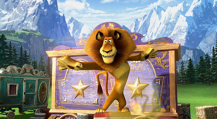 HD wallpaper: Alex the Lion of Madagascar movie, madagascar 3, animal,  mountain | Wallpaper Flare