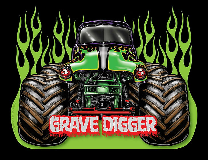 Grave Digger Monster Truck 4x4 Race