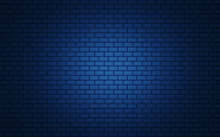 blue bricked wall, simple, gradient, texture, backgrounds, pattern, HD wallpaper