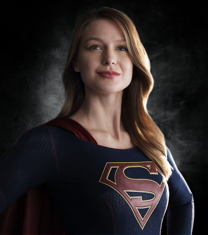 DC Super Girl, Supergirl, Melissa Benoist, DC Comics, portrait, HD wallpaper