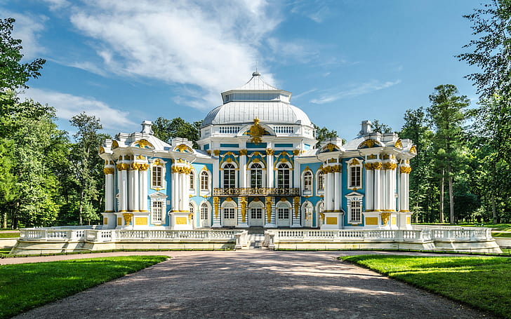Hermitage Pavilion In Tsarskoe Selo 02, HD wallpaper