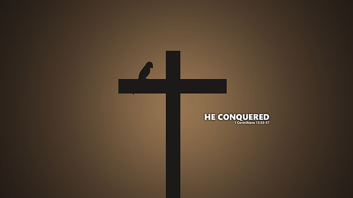 HD wallpaper: He conquered text, Holy Bible, Jesus Christ, God, quote,  Christianity | Wallpaper Flare
