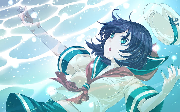 HD wallpaper: drowning female anime character illustration, syouji-fascism  | Wallpaper Flare