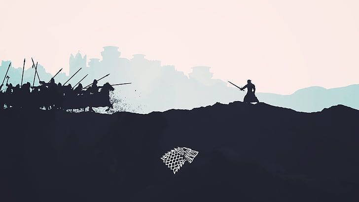 profile of men illustration, Battle of the Bastards, Game of Thrones, HD wallpaper