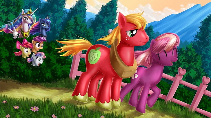 TV Show, My Little Pony: Friendship is Magic, Apple Bloom, Big McIntosh, HD wallpaper