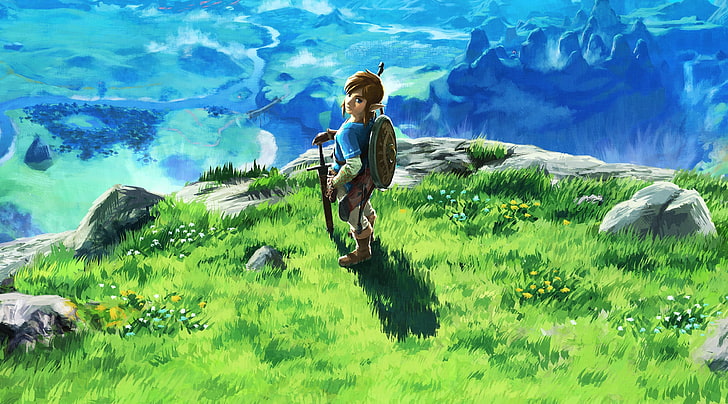 The Legend of Zelda Breath of the Wild 2017, The Legend of Zelda Link illustration, HD wallpaper