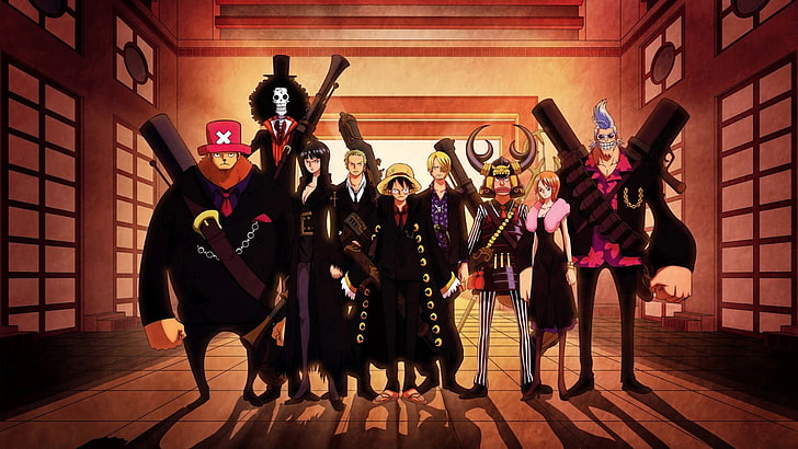 One Piece, anime, group of people, arts culture and entertainment, HD wallpaper