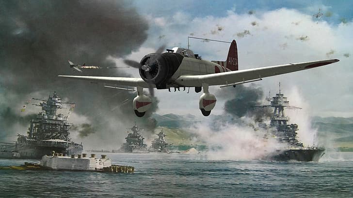 World War II, airplane, aircraft, military aircraft, Japan, HD wallpaper