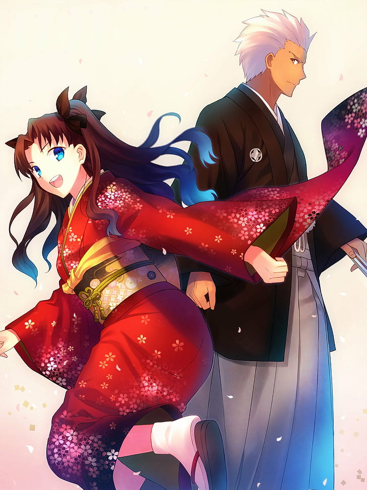 HD wallpaper: Archer (Fate, Fate Series, Japanese Clothes, kimono, Stay ...