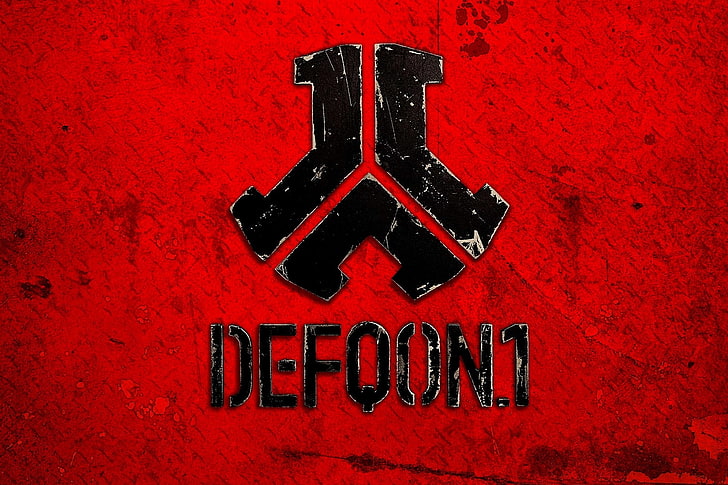 Defqon.1 logo, minimalism, symbol, Netherlands, Hardcore, Hardstyle, HD wallpaper