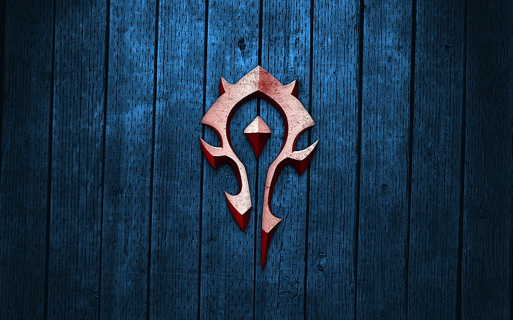 Hd Wallpaper For The Horde Logo Sign Wood Material No