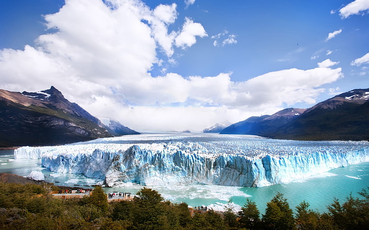 nature, ice, landscape, glaciers, Perito Moreno, Argentina, HD wallpaper