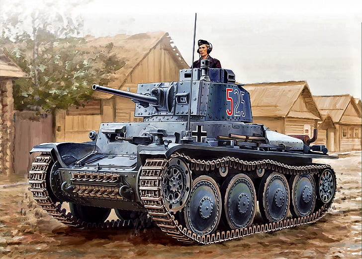 Tank, panzerwaffe, Hut, Trophy, Pz.Kpfw.38(t), Tanker, Czechoslovak, HD wallpaper