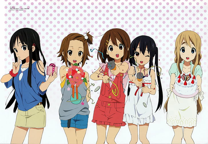 HD wallpaper: anime, beautiful, characters, flower, friends, girl, girls |  Wallpaper Flare