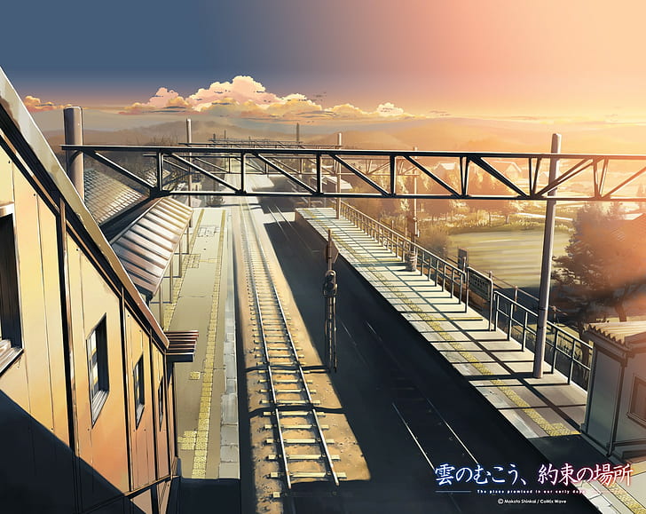 The Place Promised In Our Early Days, anime, city, HD wallpaper