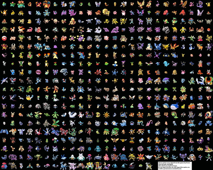 pokemon sprites Anime Pokemon HD Art, HD wallpaper