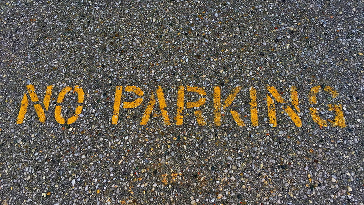 parking lot, paint splatter, text, gravel, photography, western script, HD wallpaper