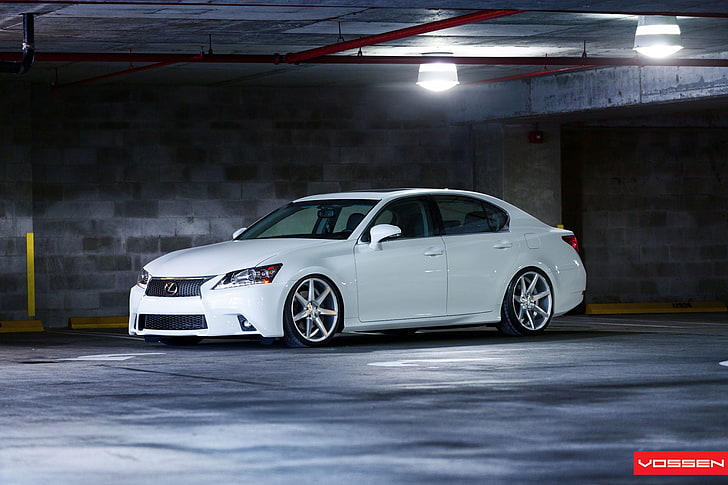 white Lexus sedan, white cars, vehicle, mode of transportation, HD wallpaper