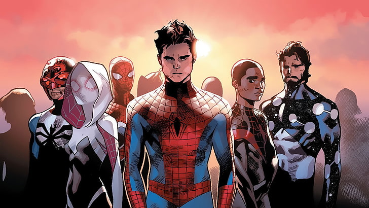 Marvel character illustration, comic books, Marvel Comics, Spider-Man, HD wallpaper