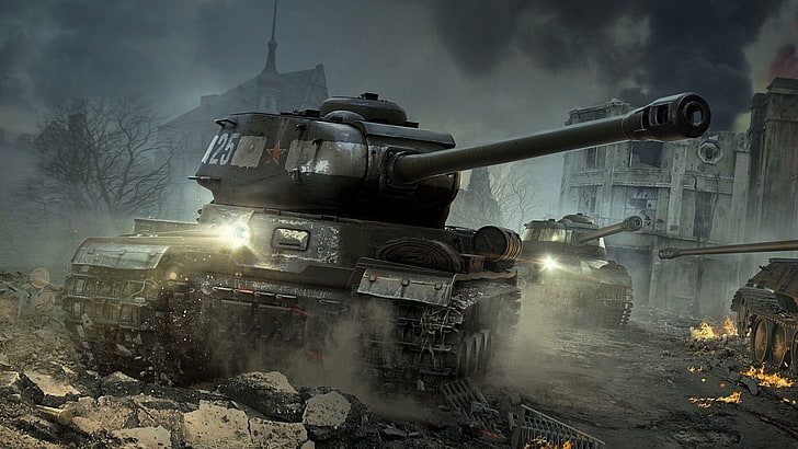 World of Tanks, wargaming, IS-2, military, conflict, weapon